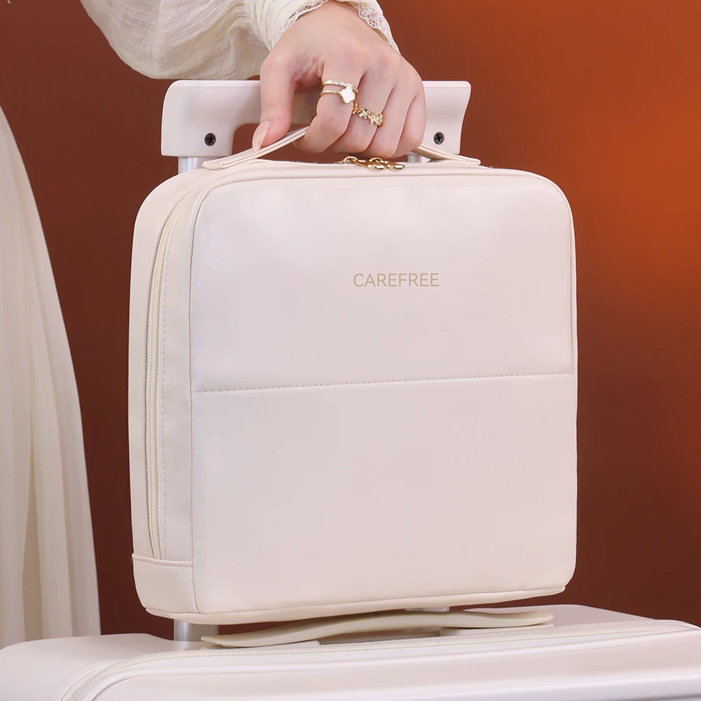 Tragbare Steh-Tasche für Reisen, Wasserdichte Toilettenartikel-Aufbewahrungstasche für Kosmetikartikel, Make-up-Organizer für Frauen – Detail 5