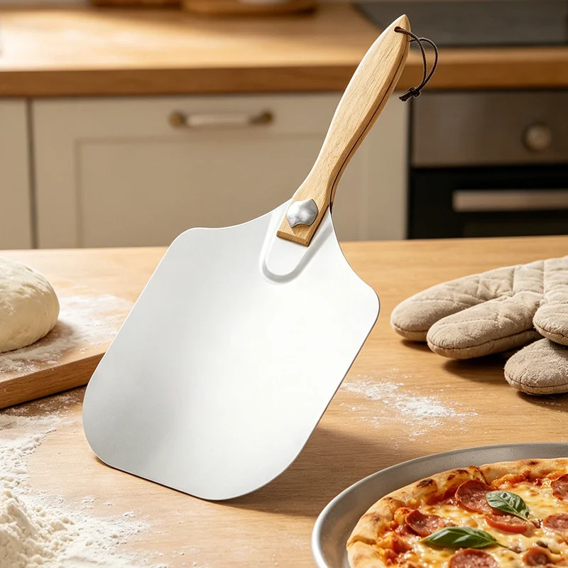 Big Pizza Perforated Shovel Paddle Short Handle for Oven Turning Peel Kitchen Tools Nonstick Pizza Baking