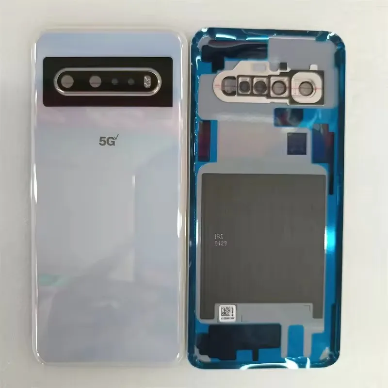 Housing Lid Door Rear Case with Camera Lens Back Battery Glass Cover for LG V60 ThinQ 5G LM-V600