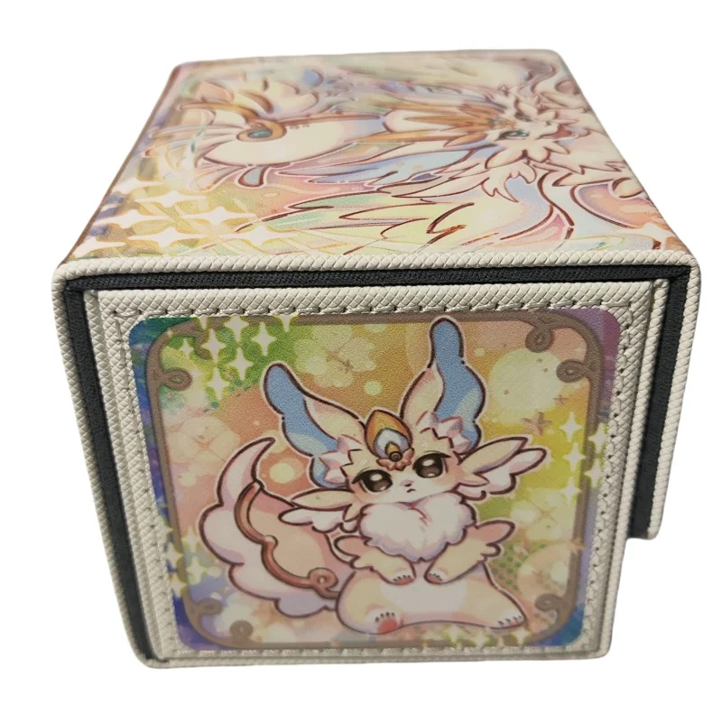 Yu-Gi-Oh Card Case Purrely Expurrely Happiness Diy Leather Action Toy Figures Anime Game Collection Storage Box and Partition