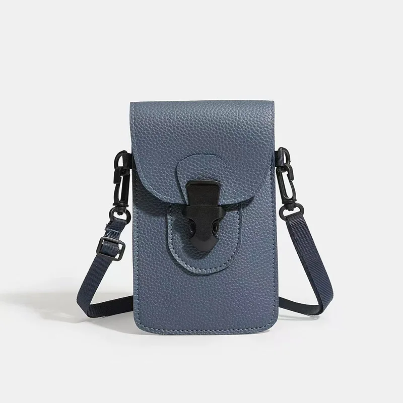 Стильная новая поясная сумка из искусственной кожи, простая и модная, унисекс, запираемая портативная сумка через плечо, многофункциональная сумка через плечо