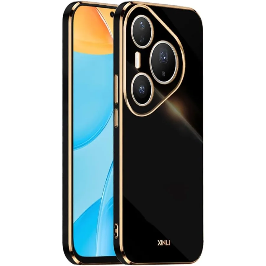 Case for Huawei Pura 80 Pro Ultra 70 Nova 15 14 13 Mate 80 70 Soft TPU Silicone Coloured Protective Case Electroplated Frame