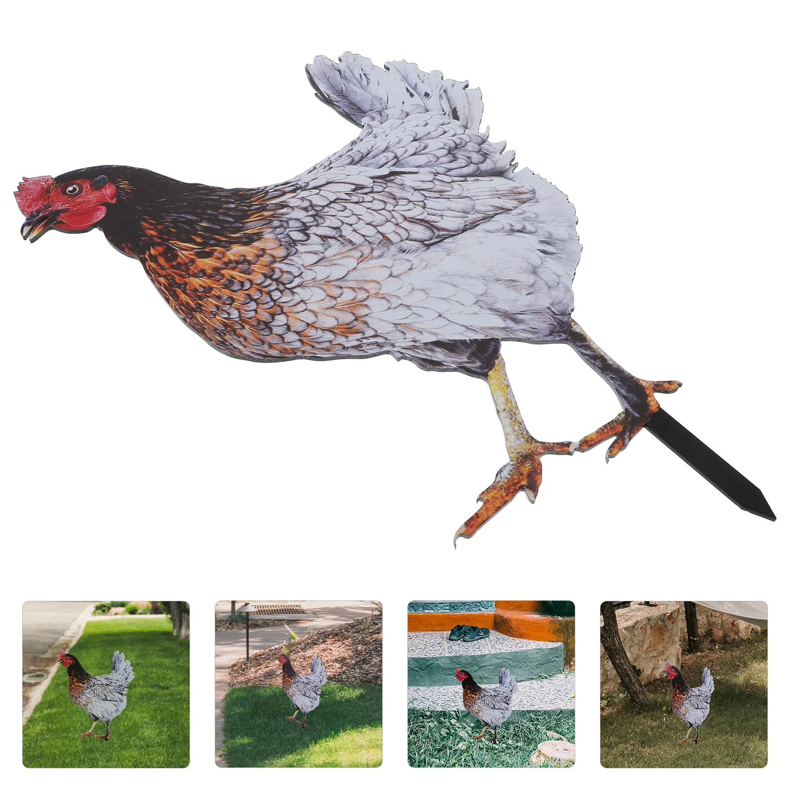 

Realistic Resin Chicken Garden Stake Decor Hen Ornament For Outdoor Lawn Yard Animal Pathway Statue Rooster Garden Decor