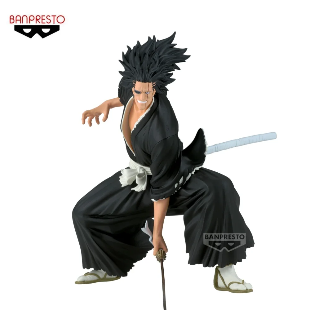 

Фигурки героев аниме BANDAI отбеливающие Zaraki Kenpachi, вибрирующие звезды, фигурка, Оригинальные фигурки, украшения на день рождения, игрушка 13 см