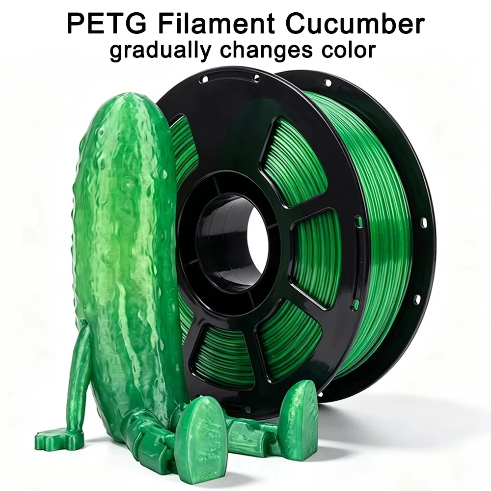 200g 500g 1Kg PETG Rainbow Jade Green Melon 3D Printer Filament PETG 1.75mm 3D Printer Materials Vacuum Packaging
