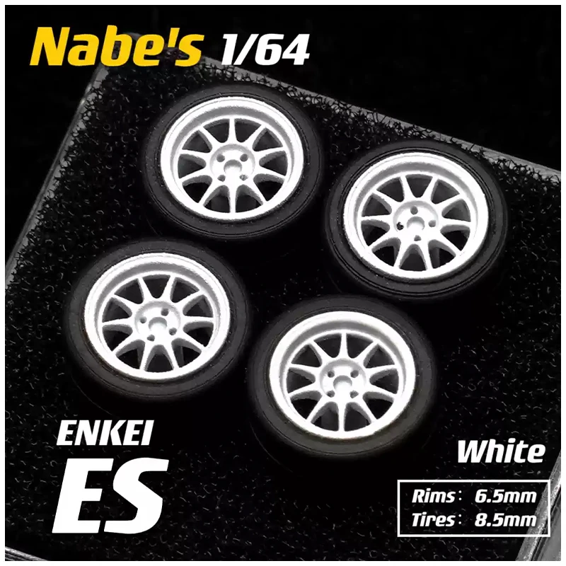 Wheel car model 1/64 Nabes X Chika Rays TE37V 8.5mm small size alloy wheel detail kit simulates secondary modified wheels