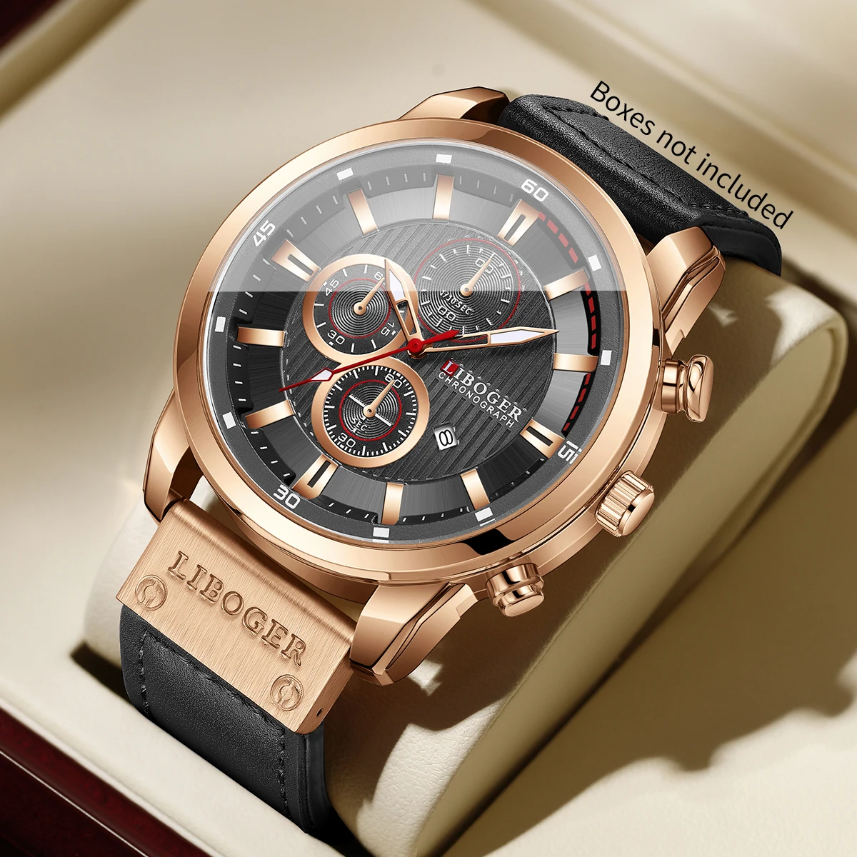 Jam Tangan Kuarsa Kalender Pri - Leather Watch Band Men ulasan dan harga