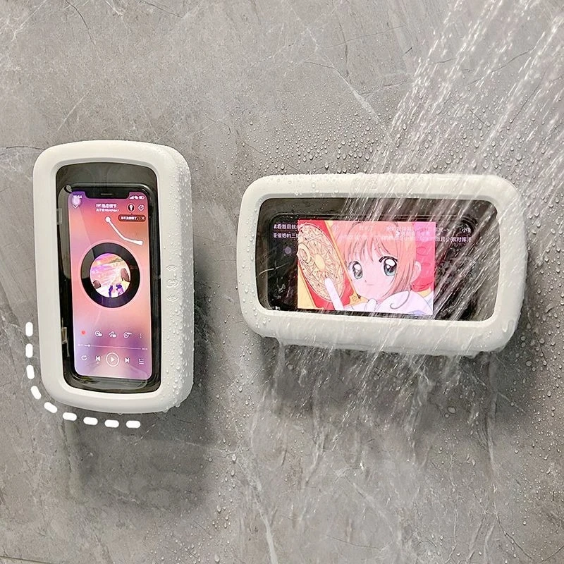 

Bathroom rotating waterproof mobile phone touch bracket, bathroom toilet bathing watching TV chasing drama artifact touched