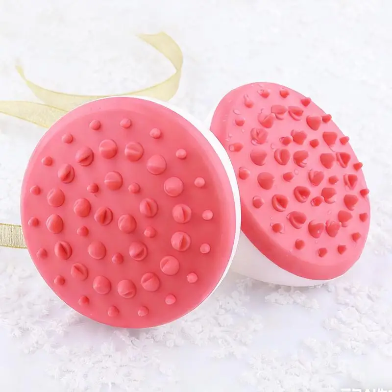 

1 шт. пластиковая массажная щетка для тела, для сухого массажа, удаления целлюлита, отшелушивания кожи, с ручкой, для душа и ванны