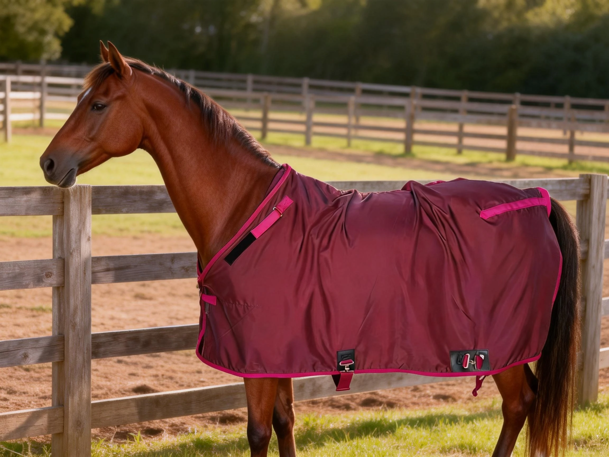 Indoor Outdoor Waterproof Nylon Horse Sheet Dressage Training Equipment