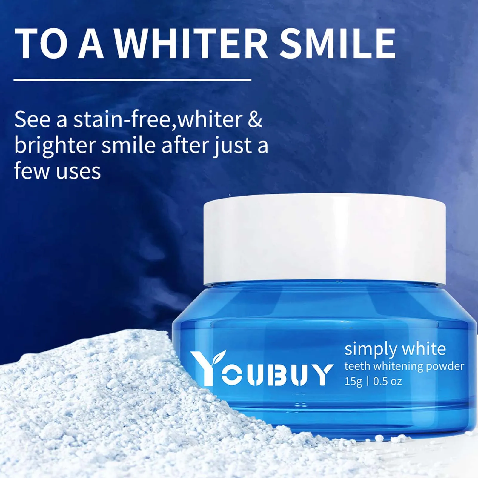 Natural Teeth Whitening Powder Tooth Cleaner Stains Remover Oral Health Treatment n Women