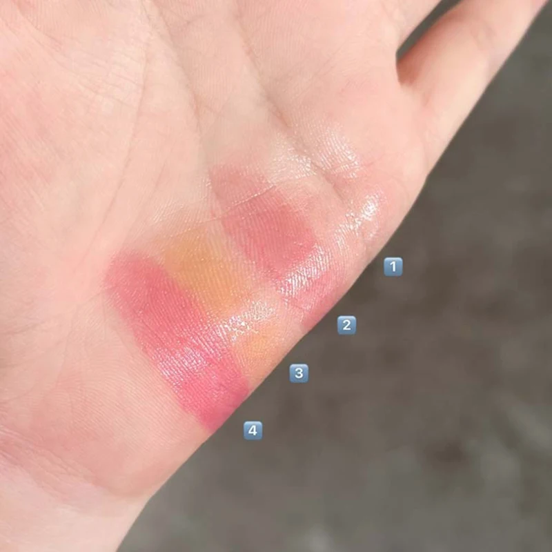 Kit combiné de baume à lèvres changeant de couleur Cappuvini 4 en 1, 1 pièce, hydratant, anti-sécheresse, soin des lèvres à l'orange, base de rouge à lèvres