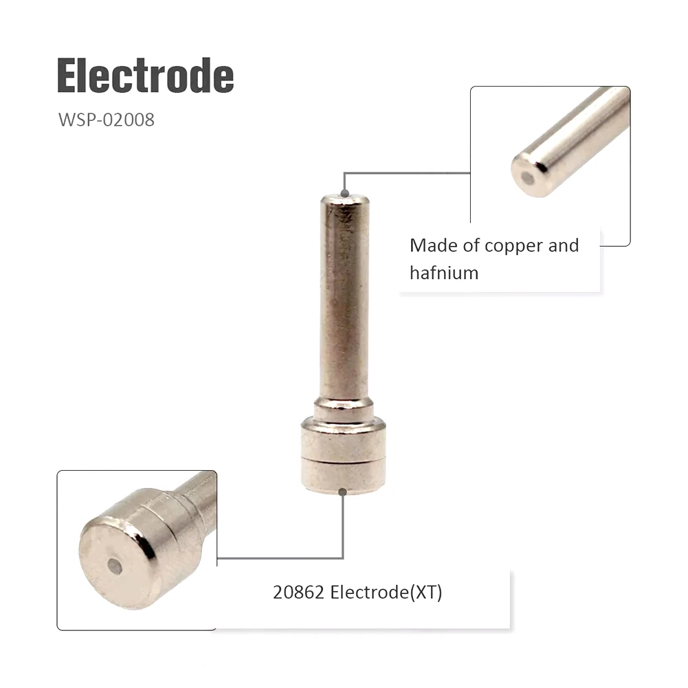Copper Plasma Cutting Torch Consumables Suitable For PCM-500i Cutting Machine And PT-31XL Torch System Accessories