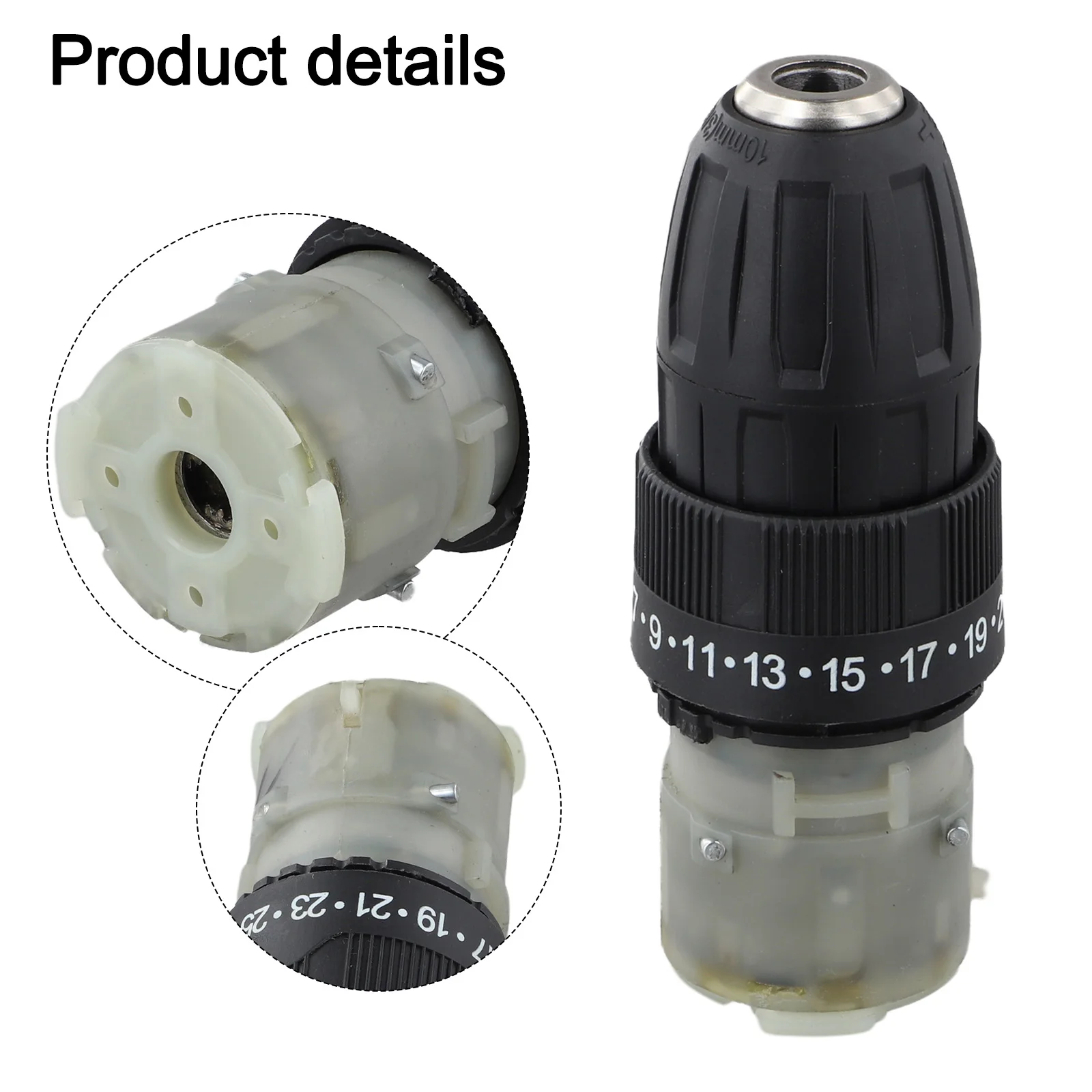 12V16.8V21V 전동 공구 부품 금속 드릴 기어 박스 전동 공구 액세서리 용 1 세트 교체 기어 박스 드릴 기어 박스