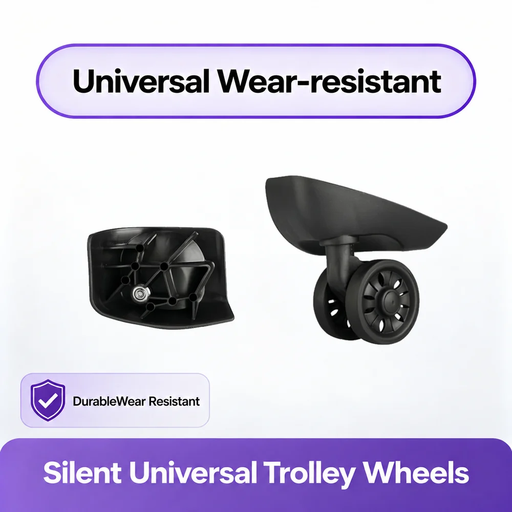 Universal Luggage Wheels for Hongsheng A-153 360° Swivel Caster Suitcase Replacement Parts Trolley Case Repair Accessories