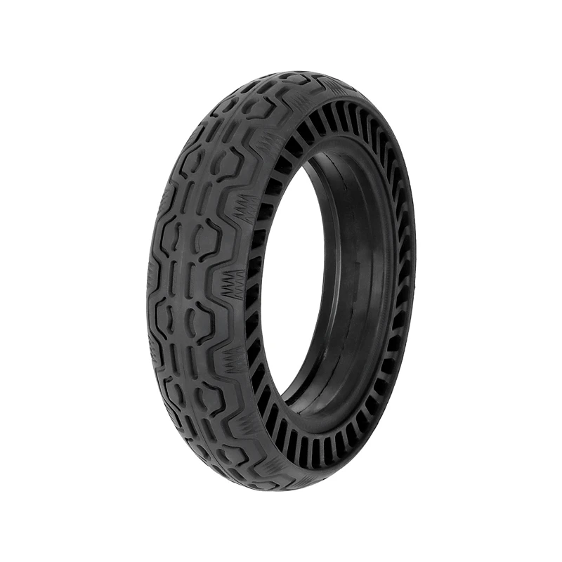 1 PCS 10X2.5-6.5 Solid Tire Strip Hole Rubber Run-Proof Tire Black Hollow Tire Honeycomb Solid Tire