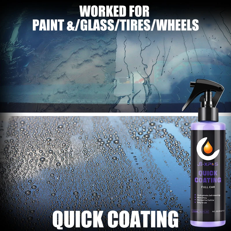 

Car Paint Ceramic Quick Coating Clean Spray Hydrophobic Waterproof Anti Scratch Shine Longlast For Paint Glass Care JB-XPCS 12