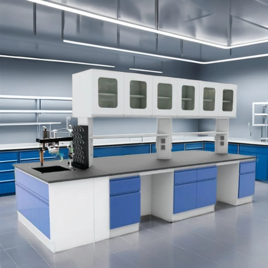 Industrial-Style Metal Laboratory Workstation Iron Lab Table For Dental School & Medical Biology Applications