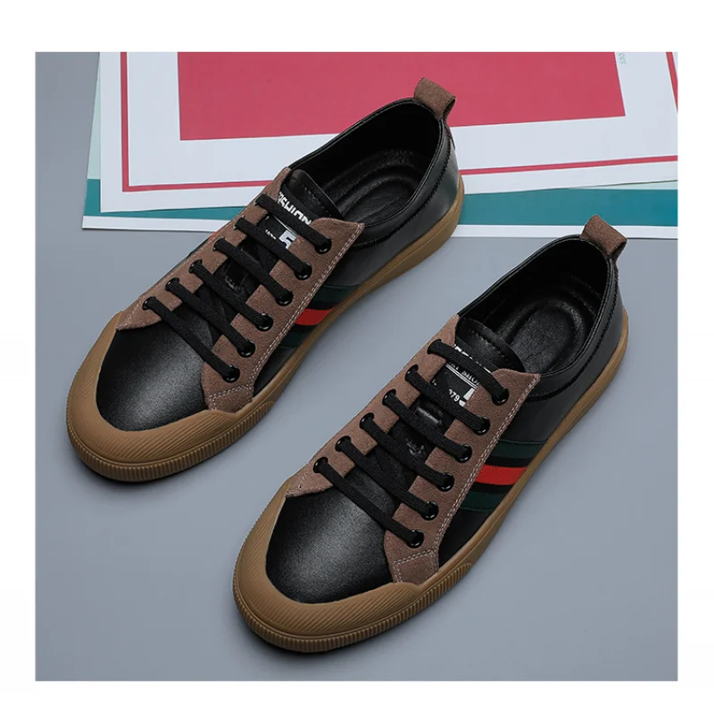 Autumn 2025 Men's White Chunky Sneakers - Breathable Minimalist Design, Student-Friendly & Instagram Popular