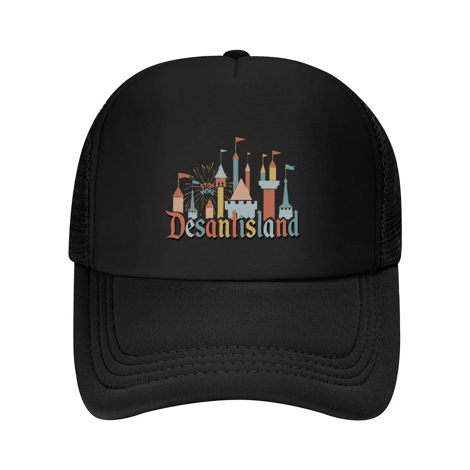 

DeSantisland Funny Anti Woke Corporation Theme Park Baseball Cap funny hat golf hat genuine cute Man Women's