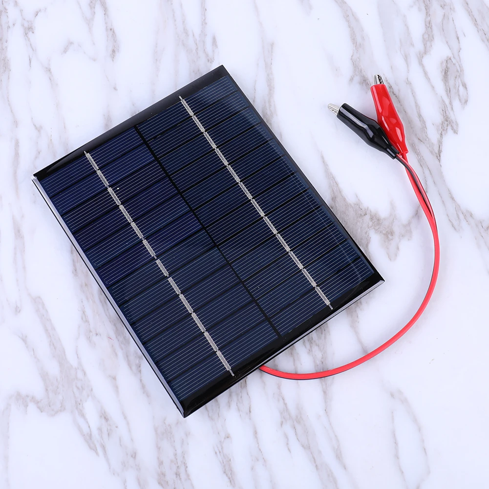 

5W 12V Mini Solar Panels Fast Charger DIY Polysilicon Solar Cell System Camping Outdoor Solar Panel for 9-12V Battery Charging