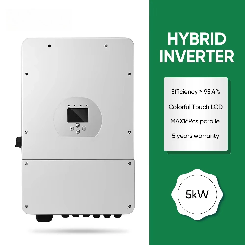 Sunpal Photovoltaic Inverter Hibrid Solar Panels Energy System 5kW Home Kit, Battery Free