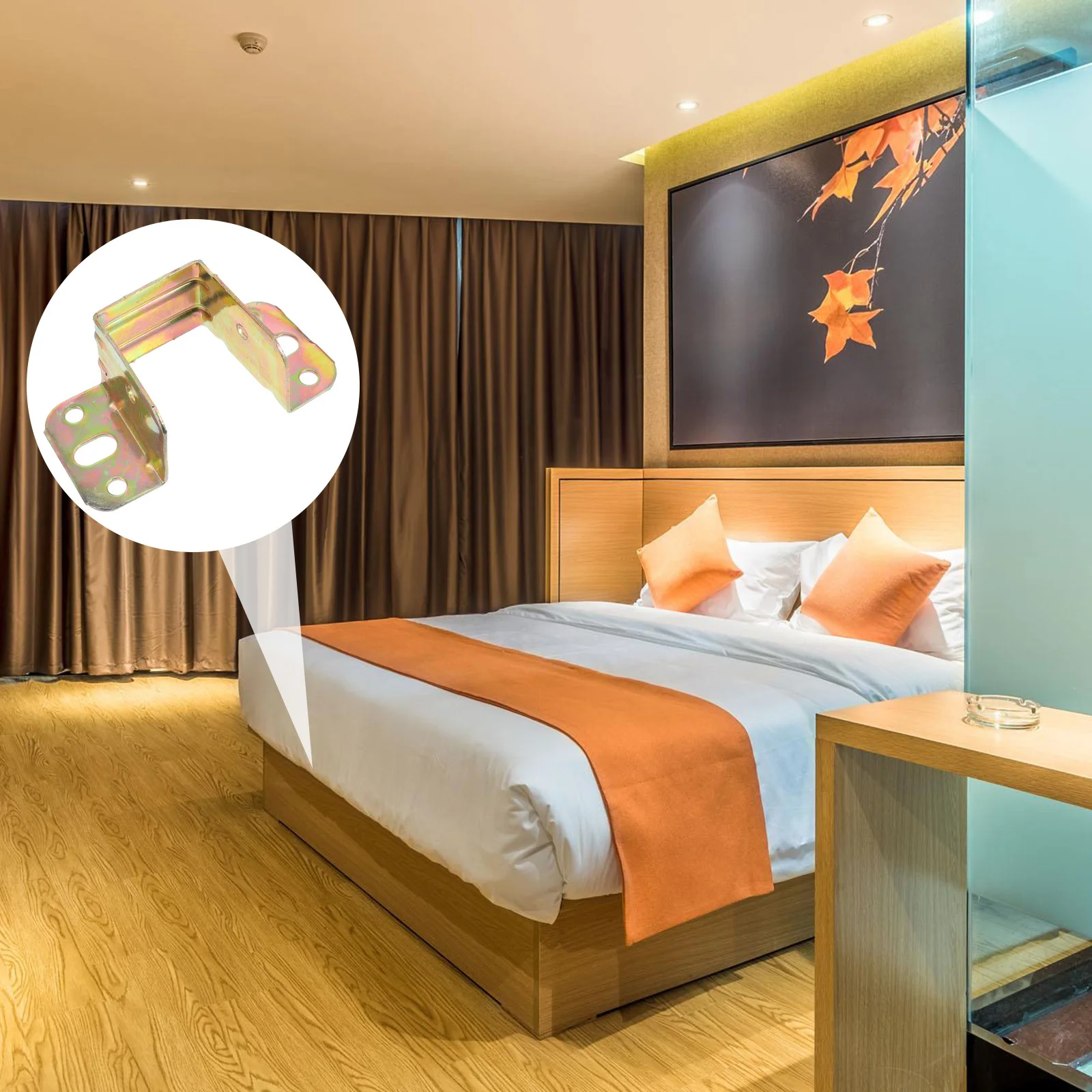 

10Pcs Bed Connector Heavy Duty Bed Support Holder for Home Furniture Fixing Rust Resistant Coating Smooth Surface Easy to