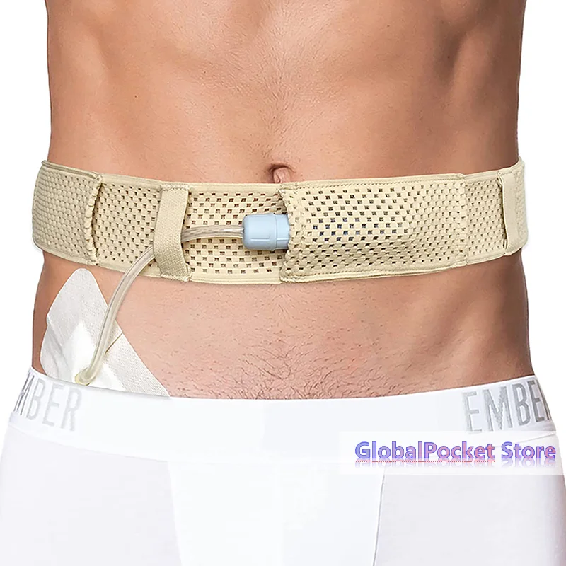 Peritoneal Dialysis Conduit Protection Belt Adjustable Abdominal Belt Catheter Fixation Device Back Support Protection Belt