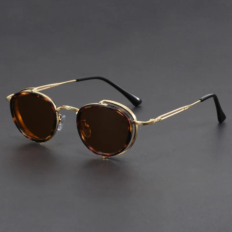 

Round Sunglasses Men New Outdoor Shades for Driving Women Luxury Design Metal Round Frame Sun Glasses Women Retro UV400 Eyewear