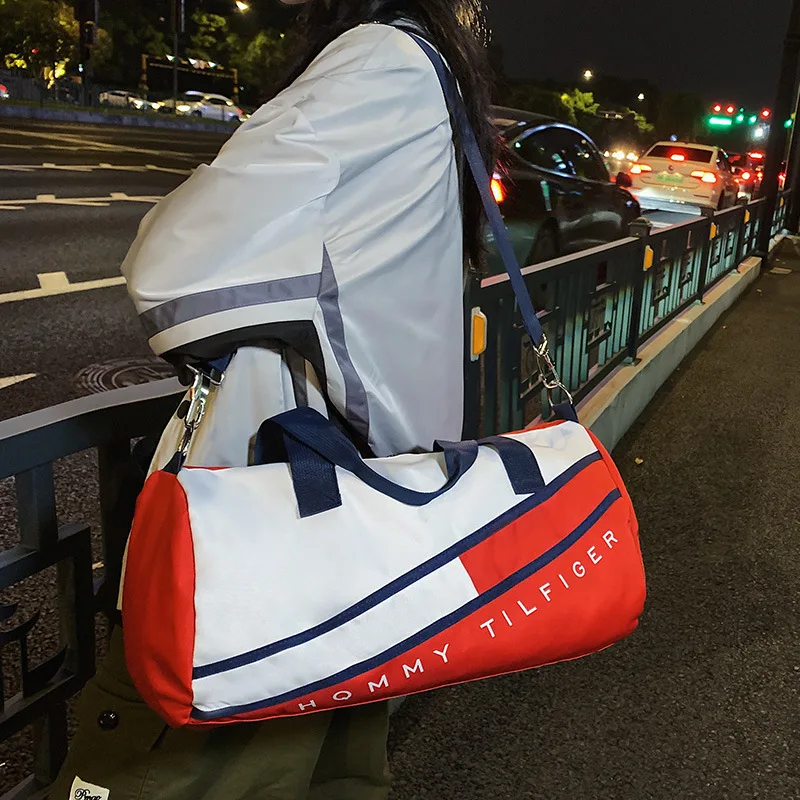 Bolsa de viaje de gran capacidad para mujer, bolsa de equipaje de gran capacidad con elevación manual, separación húmeda y seca, bolsa de natación, bolsa de Fitness