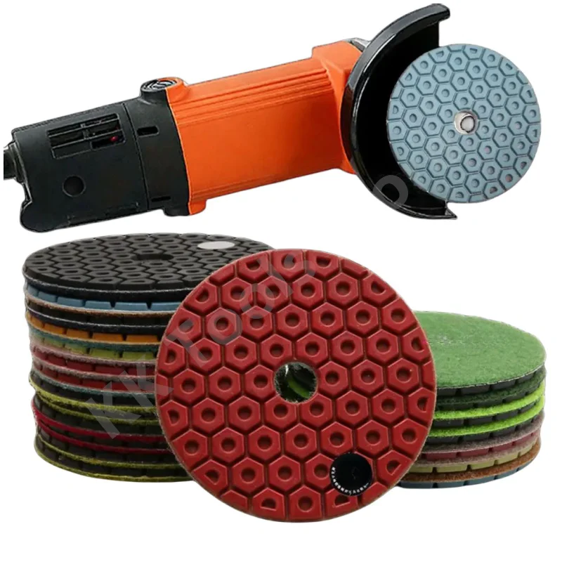 1PC 4Inch 100mm Diamond Polishing Pads 30-3000 Grit Grinding Disc for Stone Granite Marble Quartz Polishing and Sanding Discs