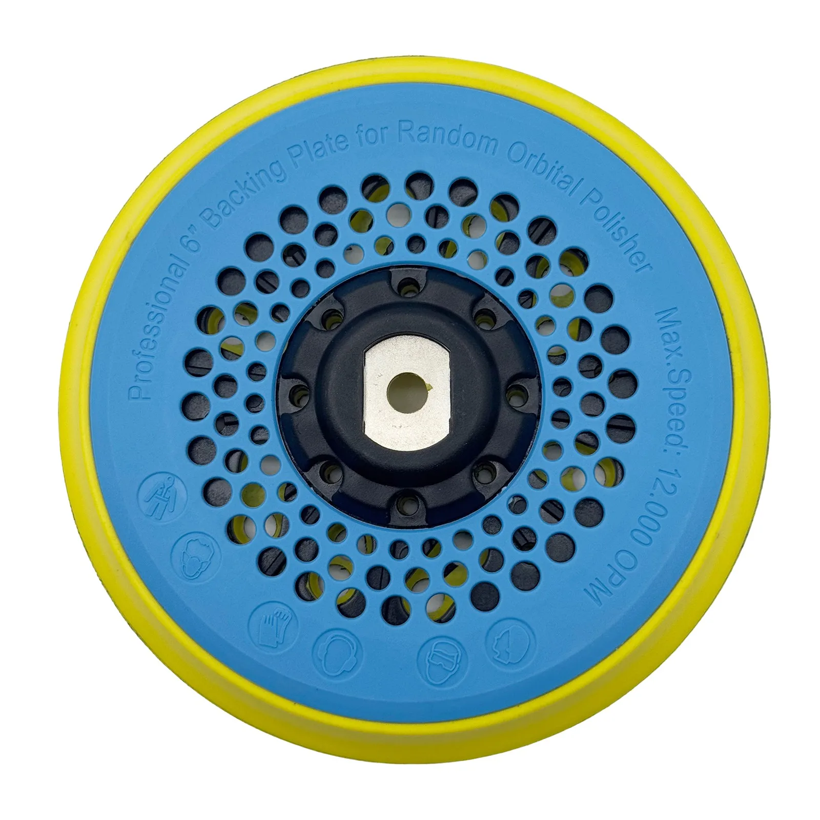 

1 шт., 6 дюймов, 150 мм, шлифовальная пластина на липучке для орбитальной шлифовальной машины FLEX/RUPES, без пыли, опорная пластина с резьбой M8 для шлифования автомобиля