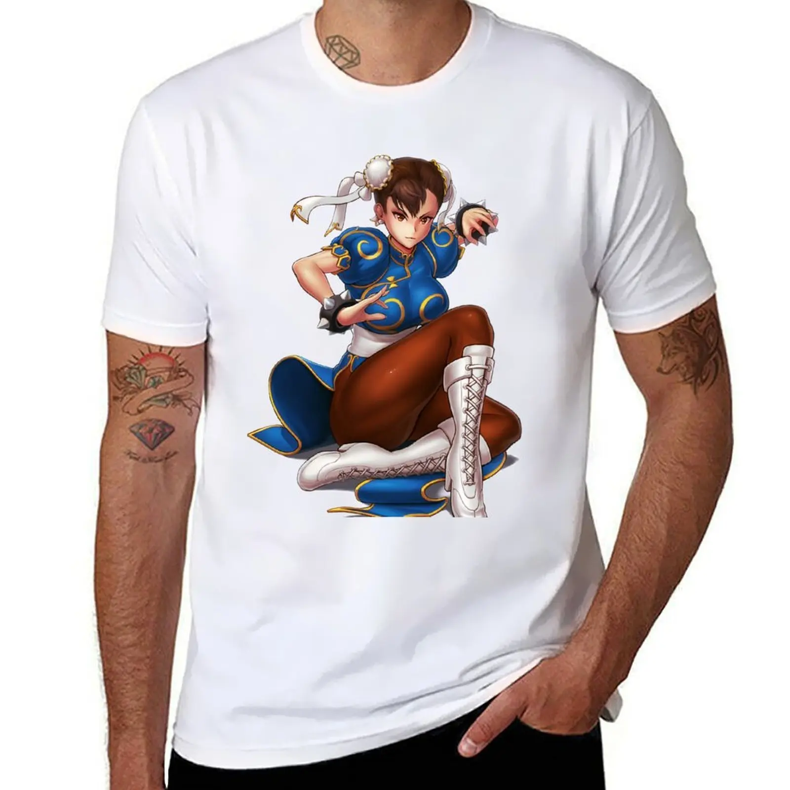

Chun-Li T-Shirt man graphic t shirt cotton t shirts high quality T-Shirt