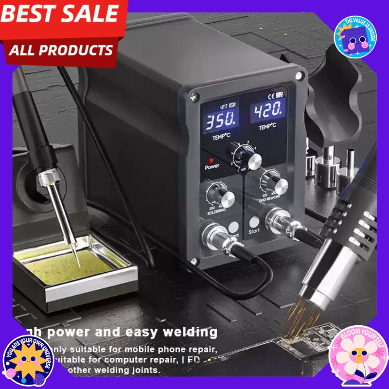 BA-898A + digital hot air gun electric soldering iron 2 in 1 dismantling welding table  main board maintenance welding table