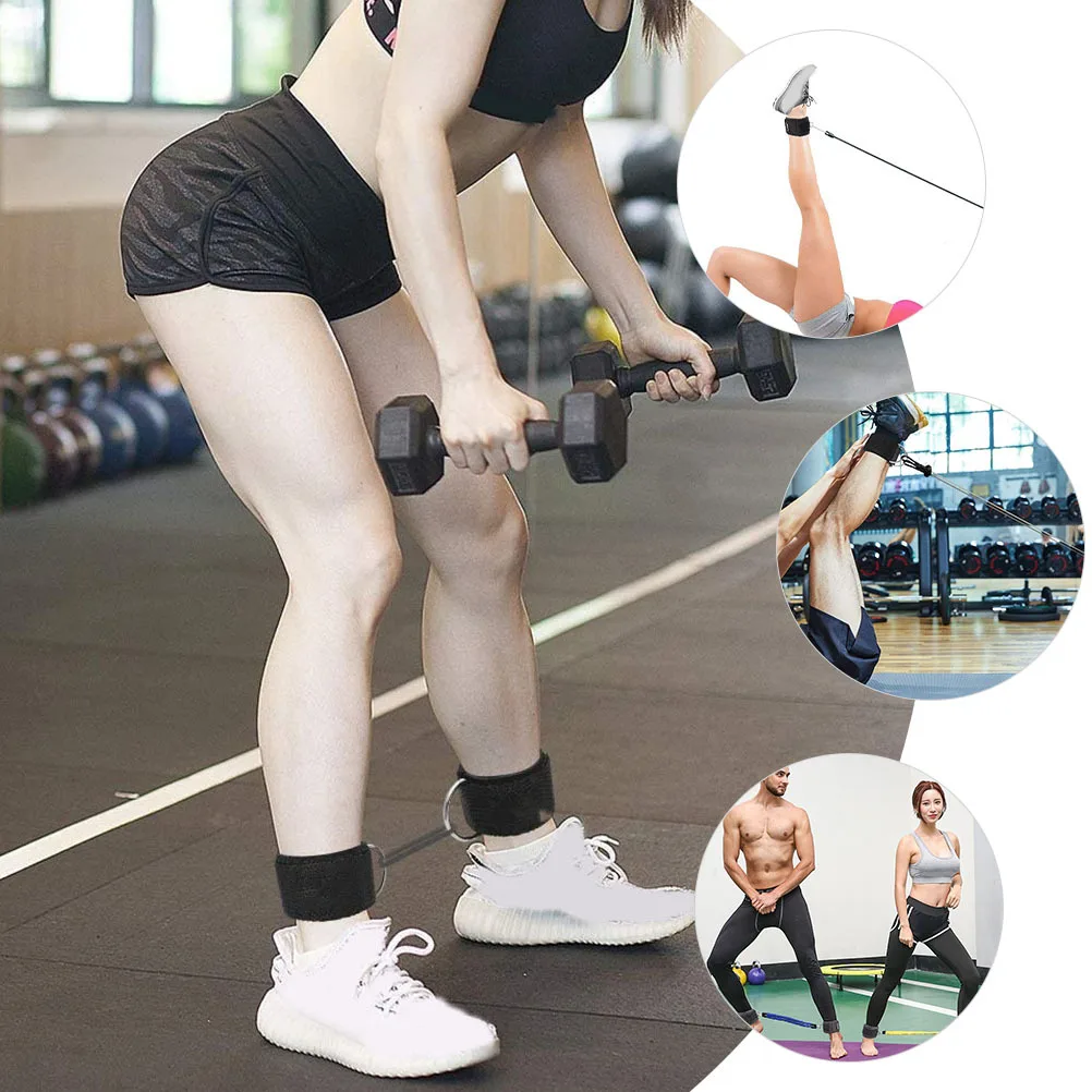

2Pcs Ankle Fix Straps for Cable Machine Professional Gym Attachment for Leg Stretching and Hip Abduction Gym Cable Attachment
