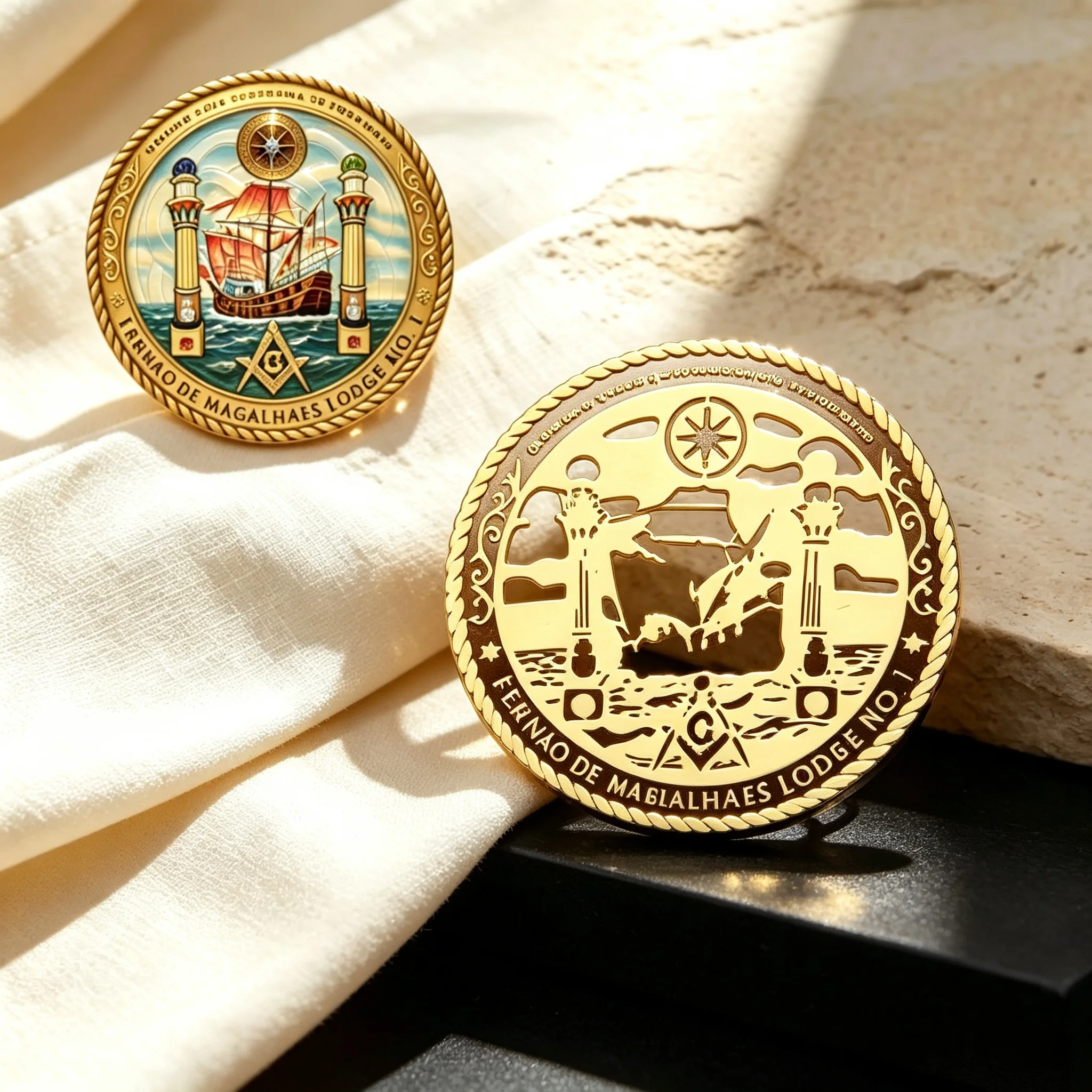 Collectible Vintage Photos - Custom Photo Hollow Cutout Round Brooch