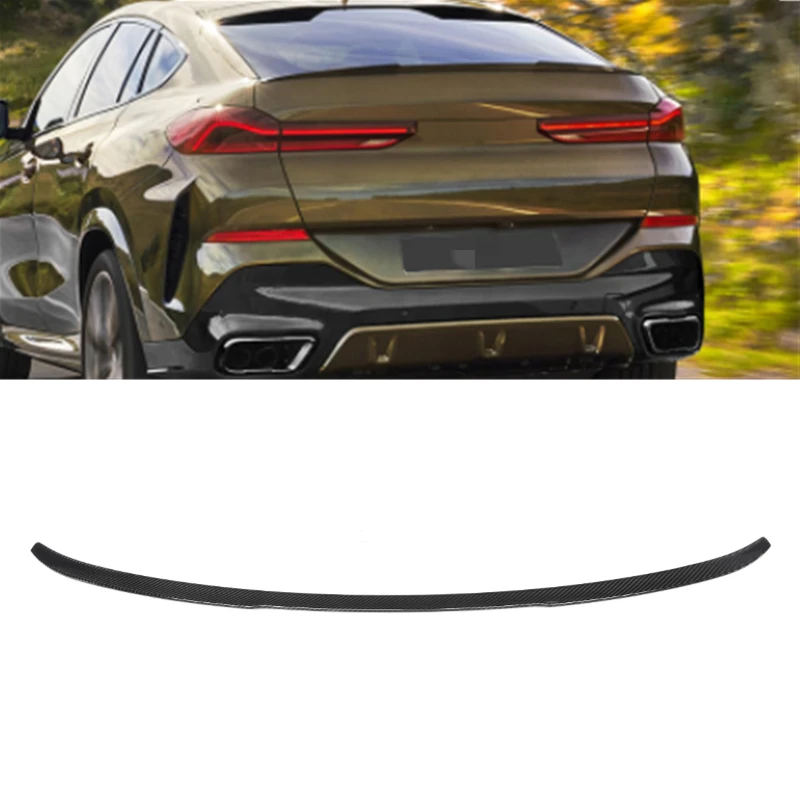 Hot Selling  Real Prepreg dry carbon fiber spoilers for BMW X6 G06 2019 2020 2021 M style truck lip spoilers