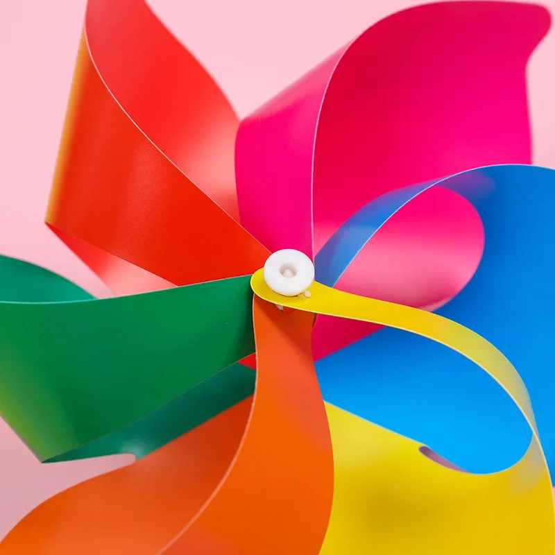 10 Cái Nhiều Màu Sắc Pinwheel Cối Xay Gió Gió Spinner Vườn Sân Nghệ Thuật Trang Trí Đồ Chơi Ngoài Trời