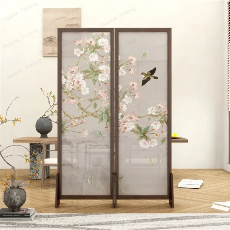 Screen partition, living room entrance porch block office tea room folding movement