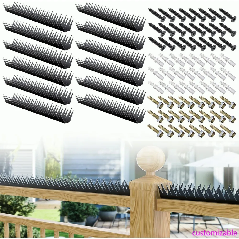 مسامير أمان للحائط الخارجية: رادع فعال للصوص والحيوانات على أسوار المنزل والحديقة #1