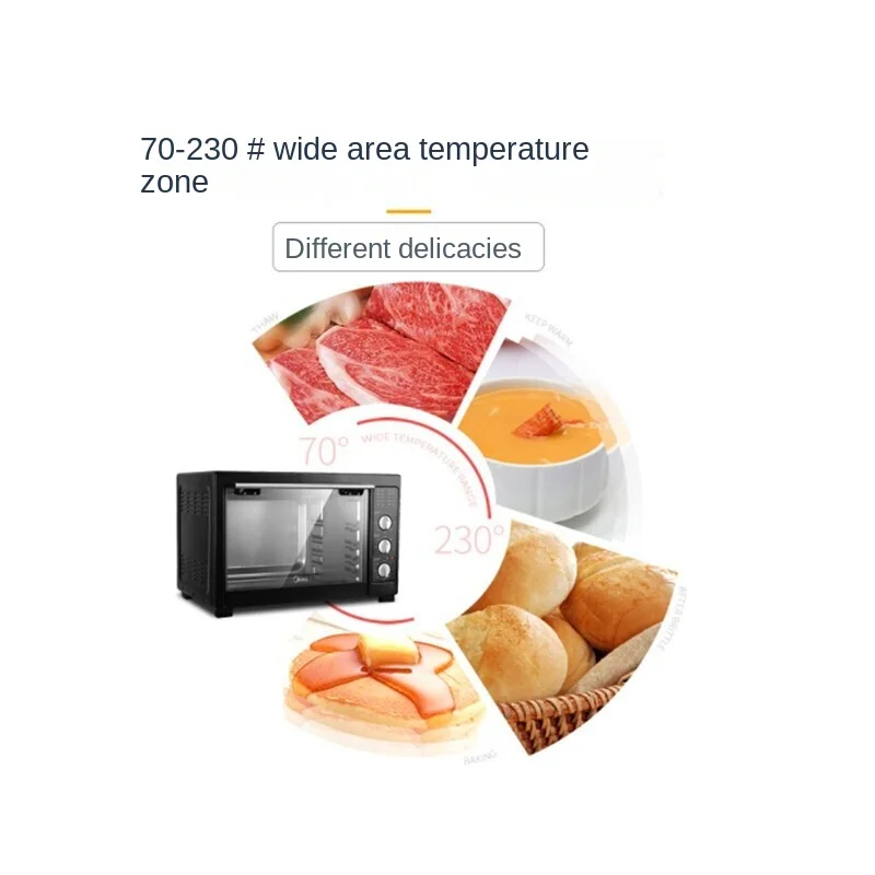 Midea Household Multifunctional Electric Oven 40L Oven Wide Area Temperature Control pizza oven electric kitchen oven 220V