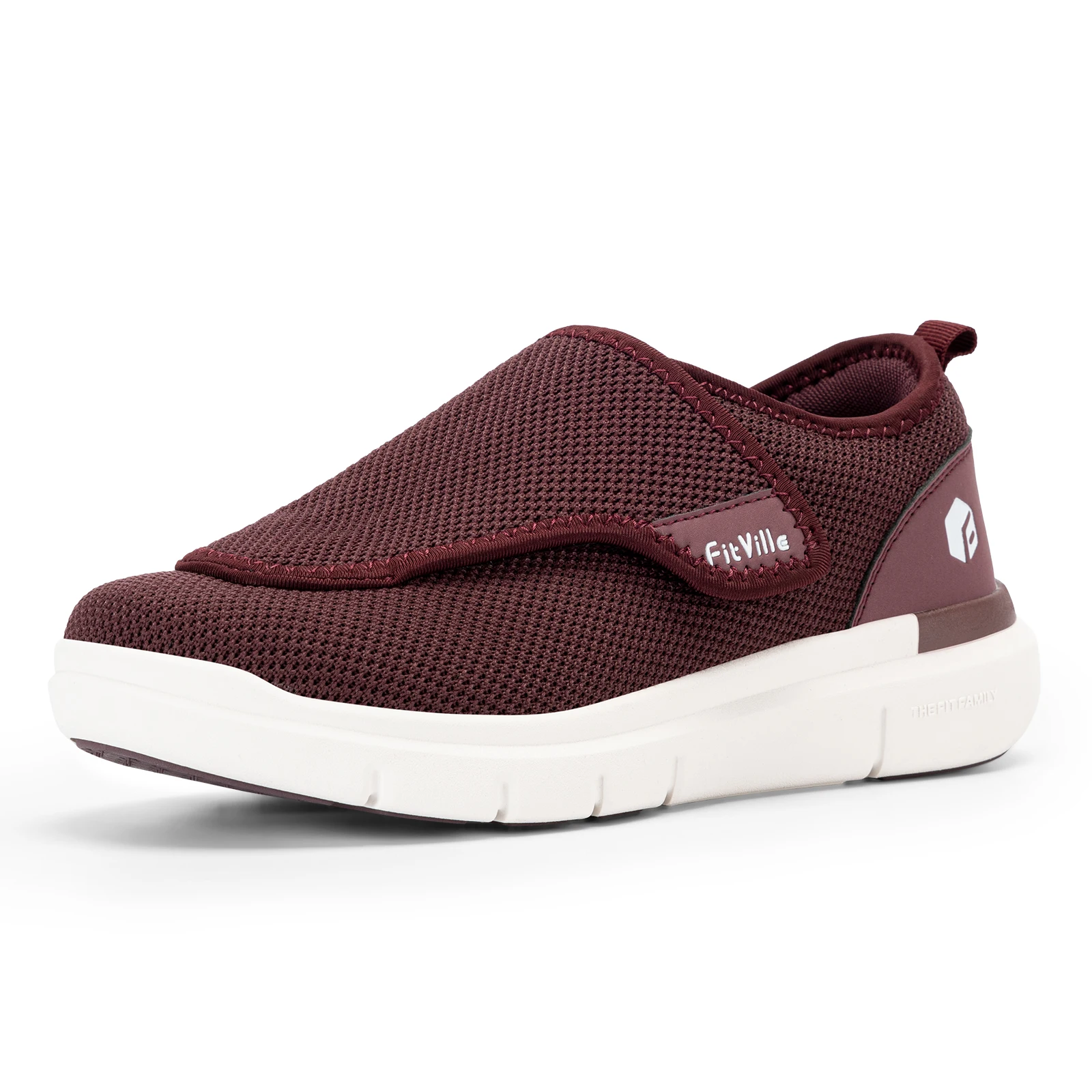 FitVille Damen-Diabetikerschuhe in weiter Ausführung, atmungsaktive orthopädische Sneaker, bequeme Schuhe für ältere Menschen mit geschwollenen Füßen – Detail 14