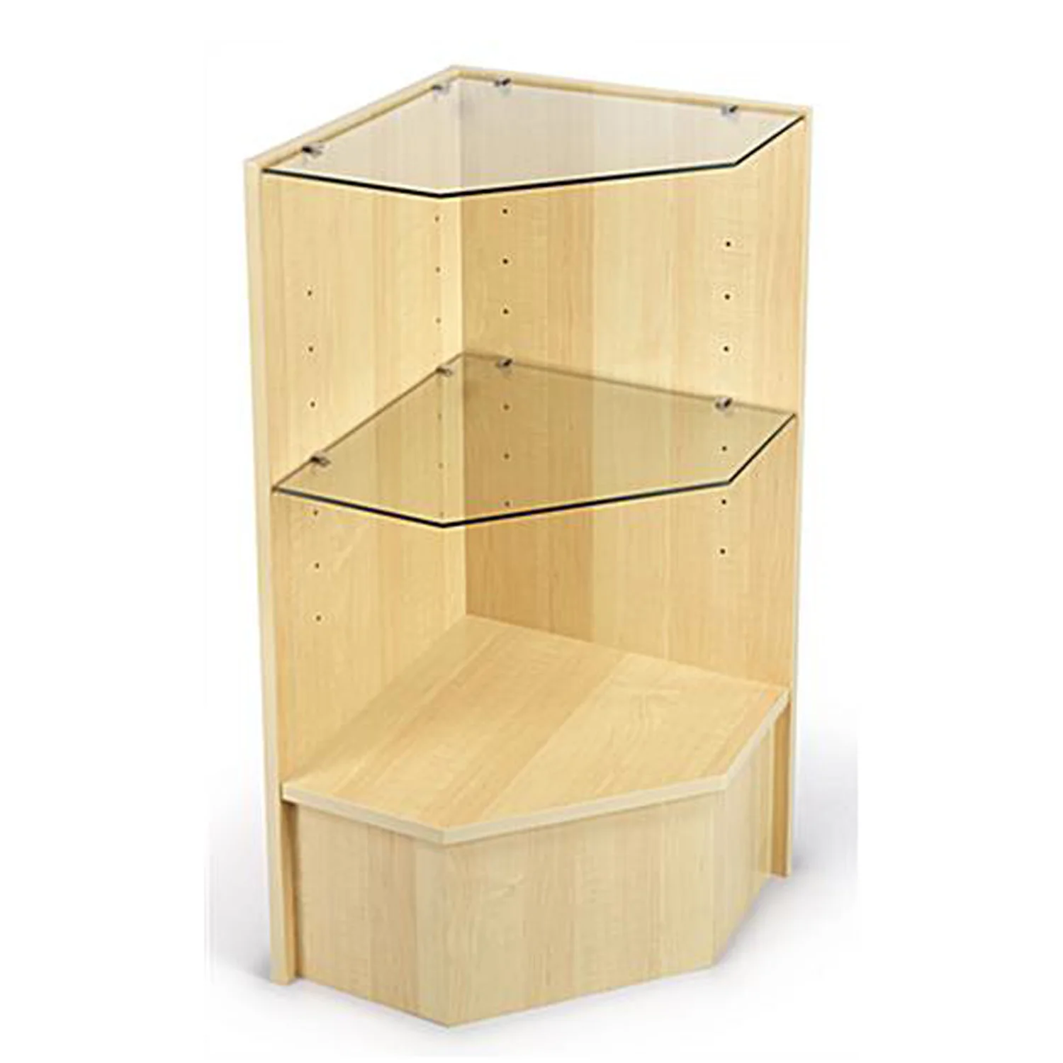 Custom.Factory Direct Corner Cabinet Density Board Glass Combination Cabinet