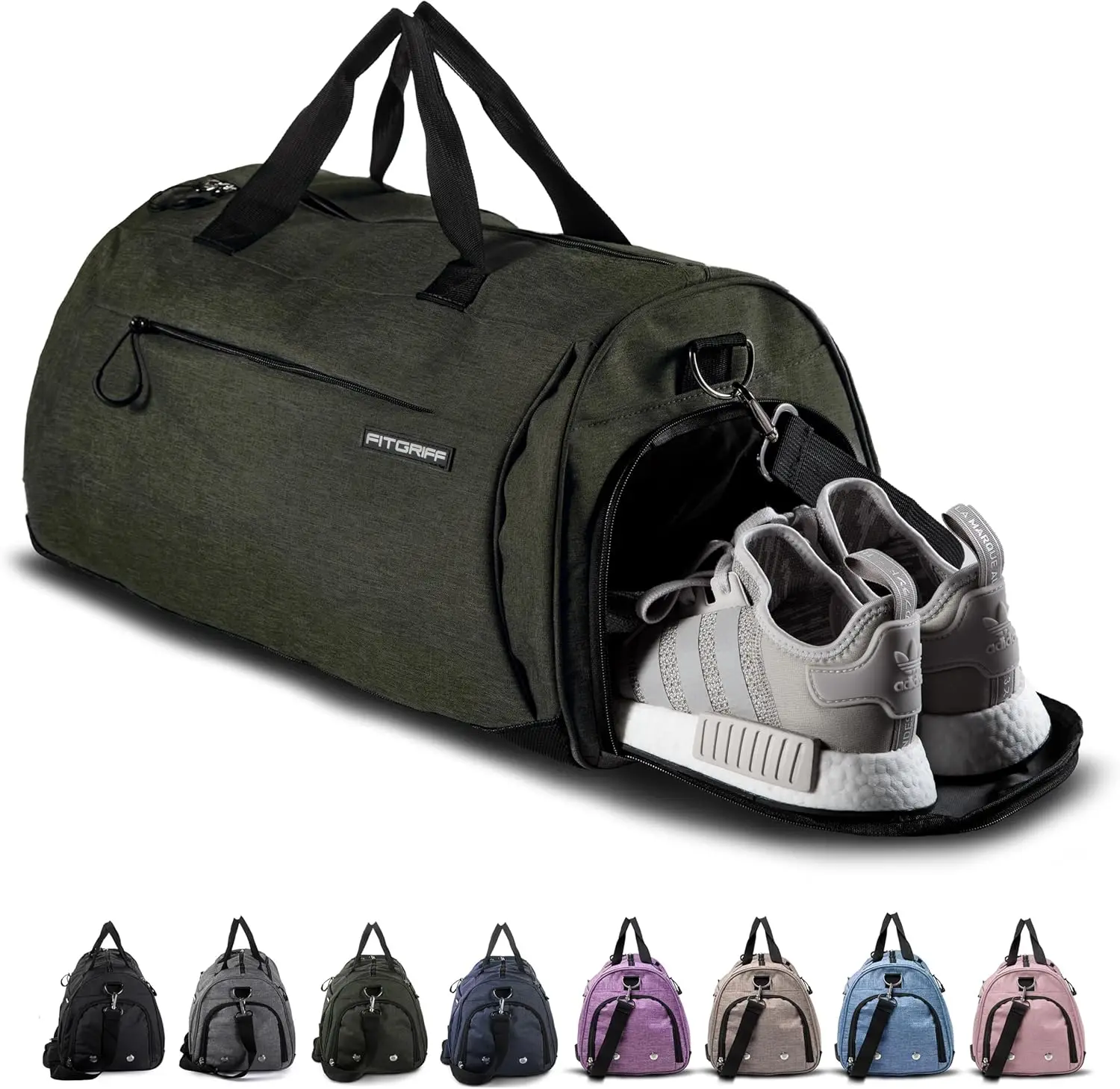 Gym Bag for Men & Women with Shoe & Wet Compartment - Duffle Bag for Travel, Sports, Fitness & Workout