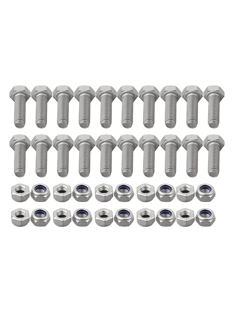 Auger Shear Pins Bolts Nuts 20 Sets for Honda Snowblowers HS1132 HS624 HS828 HS928 HS724 Maintenance Replacement