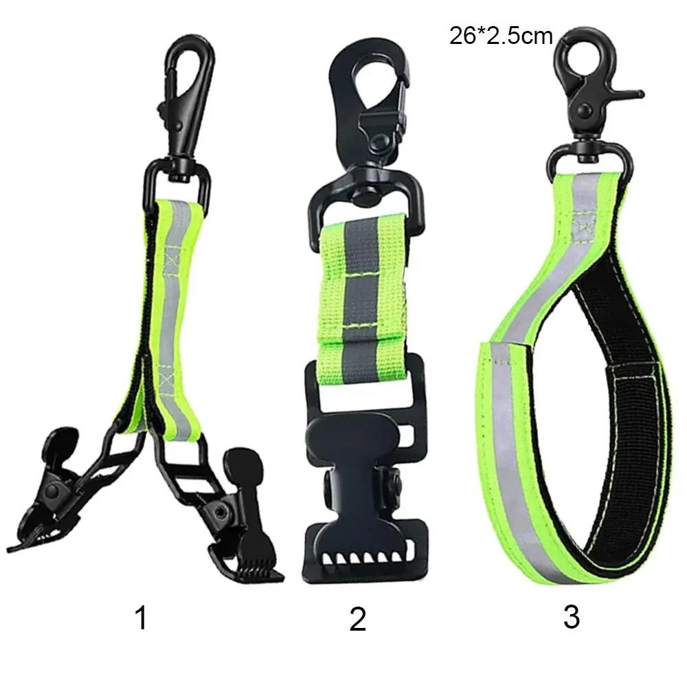 Green&grey Firefighter Glove Strap Universal Hanger Guard Gloves Keeper Gloves Clamps Multifunction Portable Mitten Clips