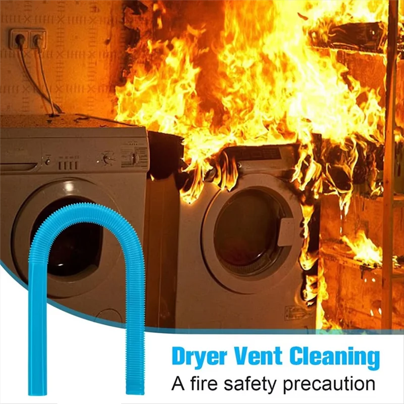 B99A-Dryer Lint Brush Vacuum Hose Dryer Vent Vacuum Hose Power Washer Replacement Parts Attachment Brush Lint Remover