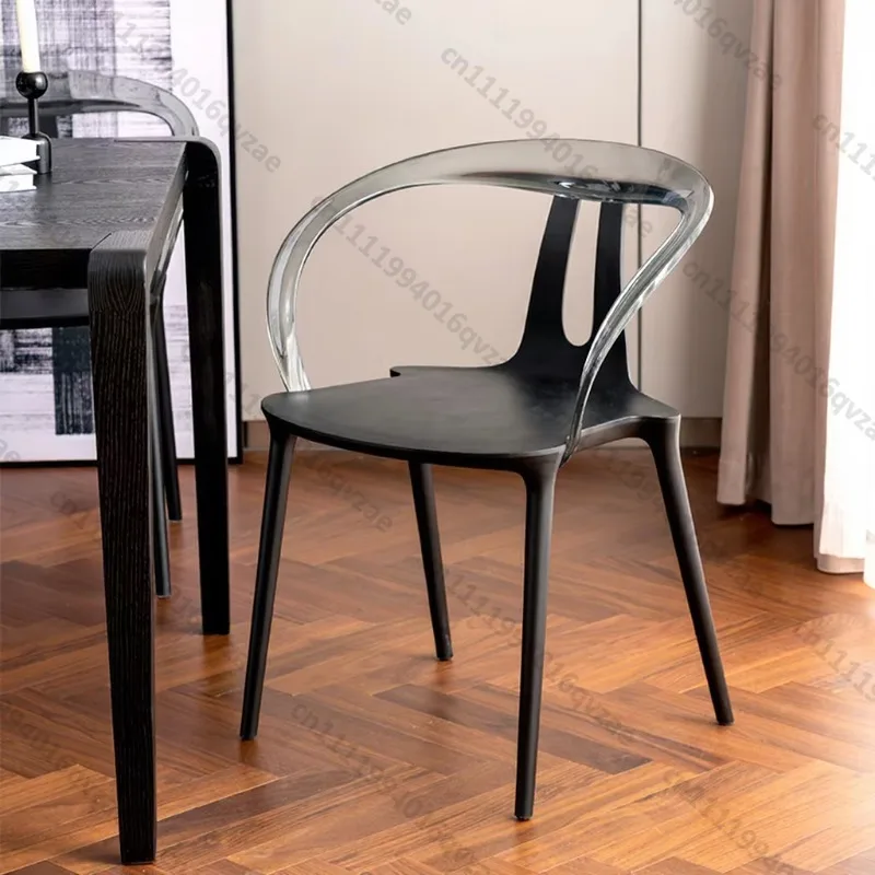 DC-S022A European Stackable Plastic Chair PP PC Combination Armchair
