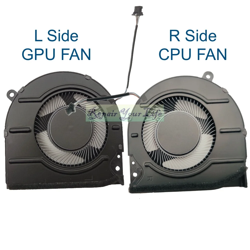 CPU GPU ventilador de refrigeração para Dell, PC Notebook, 0YNTMM 08994X, Ventilador refrigerador L & R, BN6508S5H 002P 003P, Dell Inspiron 14 Plus, 7420, 5420, 2022