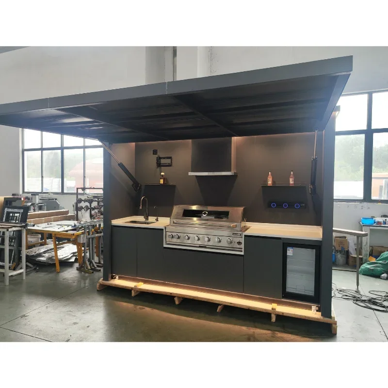 Outdoor Kitchen Island with House Bbq Island Waterproof Outdoor Kitchen Island All Stainless Steel Outdoor Kitchen